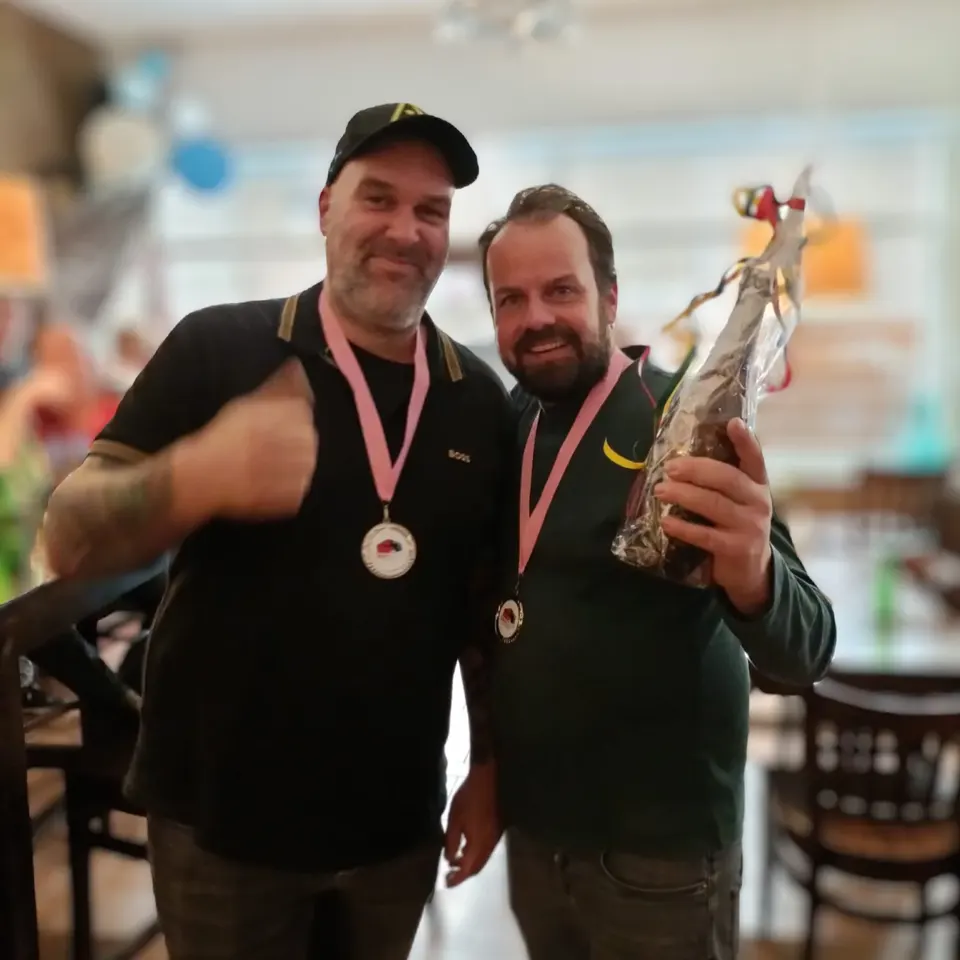 Edwin en Kevin op de tweede plaats